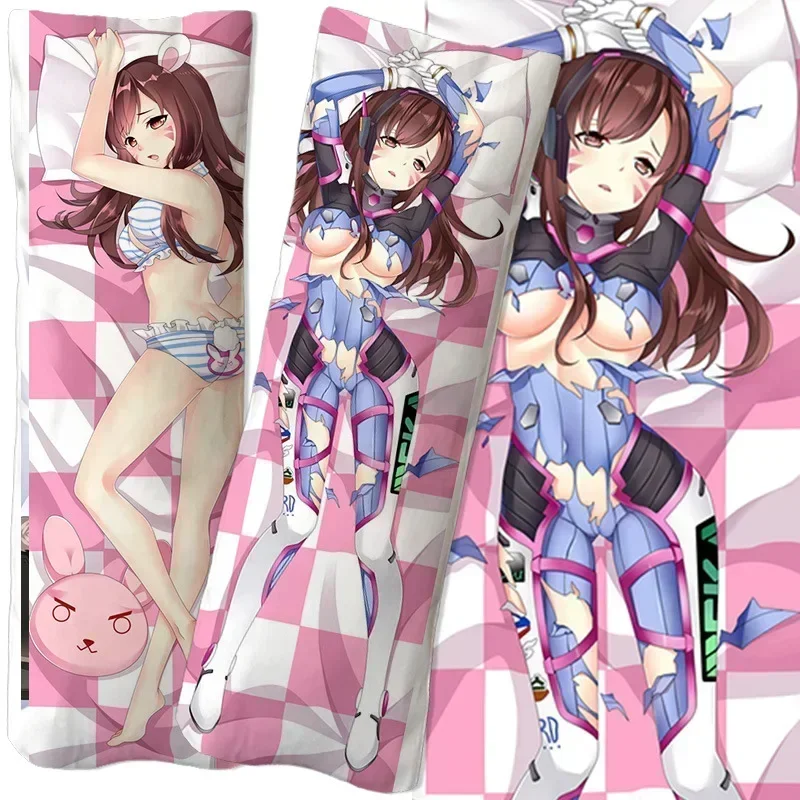 Game Overwatch figure Equal body hug body pillow pillowcase double-sided 3D printed bedding can be DIY two-dimensional sexy gift