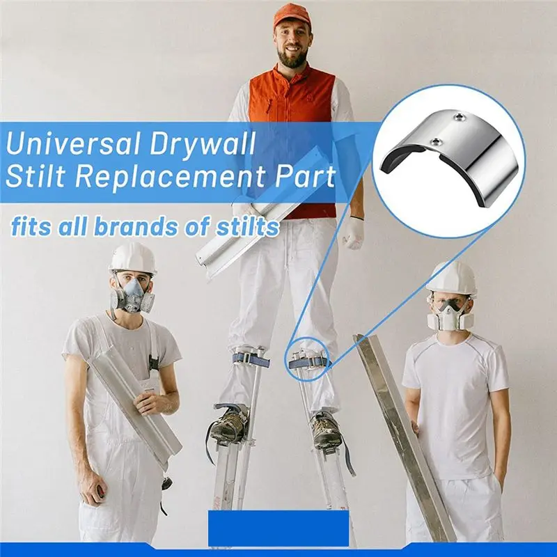 قطعة بديلة من WON Drywall Stilt، مجموعة أدوات ربط الساق المريحة، استبدال حزام الساق سهل الاستخدام للجدران الجافة والعزل