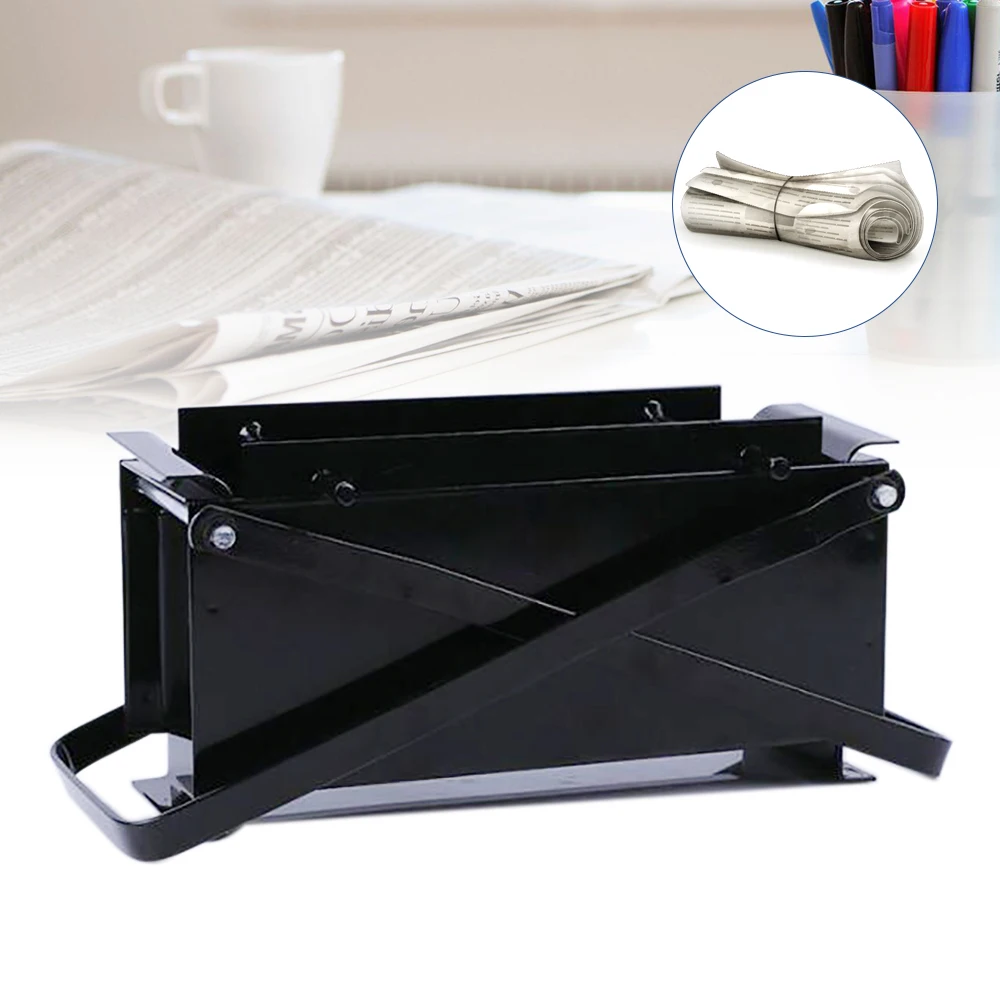 鉄製古紙ブリケットメーカー、省エネクロスレバー＆防錆、お手入れ簡単（取り外し可能）—家庭/オフィスに最適