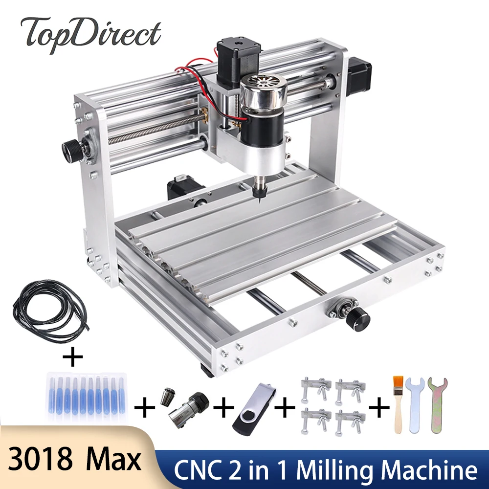 200 Вт Гравировальный станок шпиндель CNC 3018 Max деревообрабатывающий фрезерный станок GRBL лазерный гравировальный станок для дерева акрила