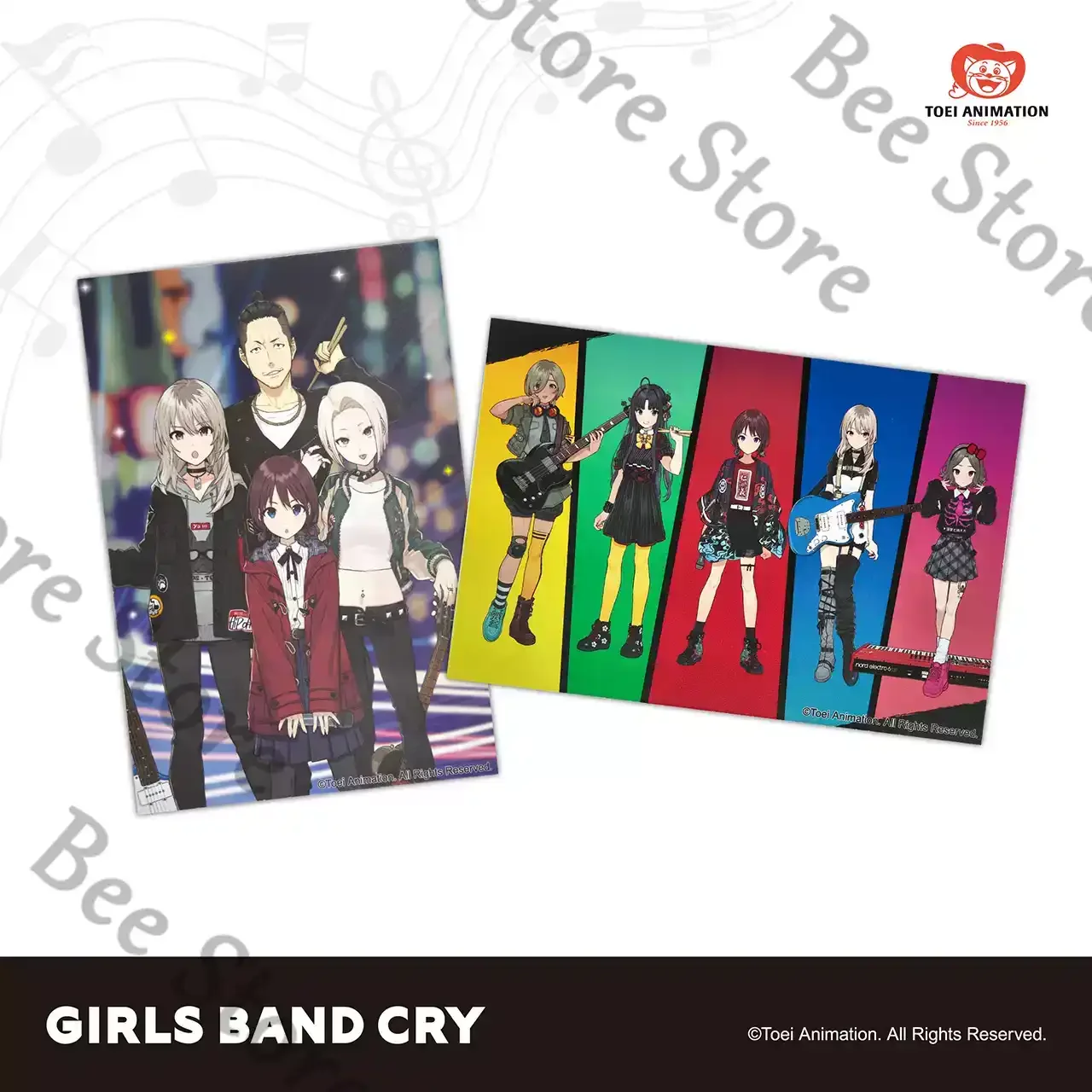 

Anime GIRLS BAND CRY SUBARU NINA MOMOKA TOMO RUPA Cosplay Cartoon Genuine Postcard Collection Card Decoration Gift Ornament