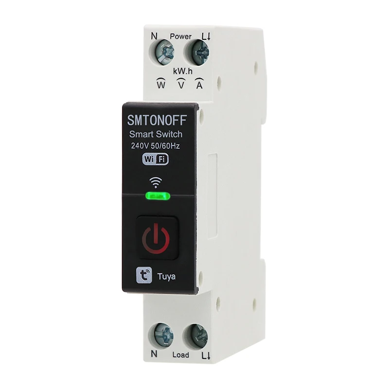 Tuya Smart Switch with Power energy Monitoring Timer Switch App Monitoring Current  Voltage Consumption