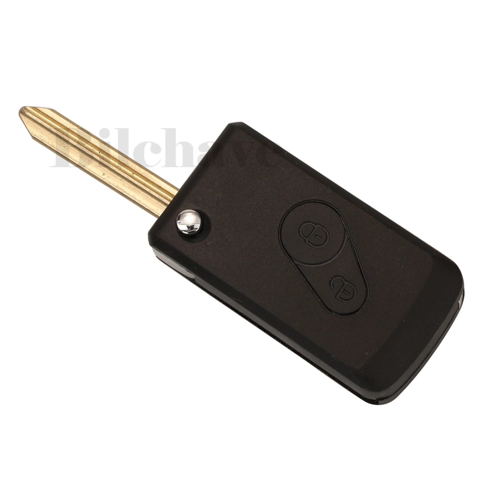 jingyuqin Modified For Citroen C-Elysee Cross Blade Fob Remote Car Key Shell Case With SX9 Blade 2Buttons Replacement