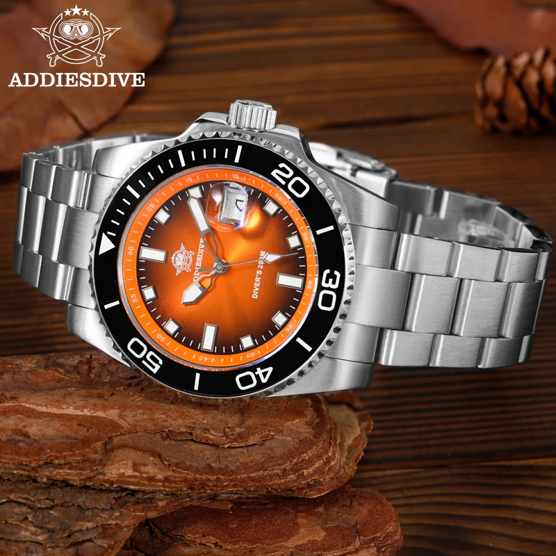 

ADDIESDIVE Hot Sale 41mm Men‘s Watch Ceramic Bezel AD2089 BGW9 Super Luminous 20Bar Waterproof 316L Stainless Steel Quartz Watc