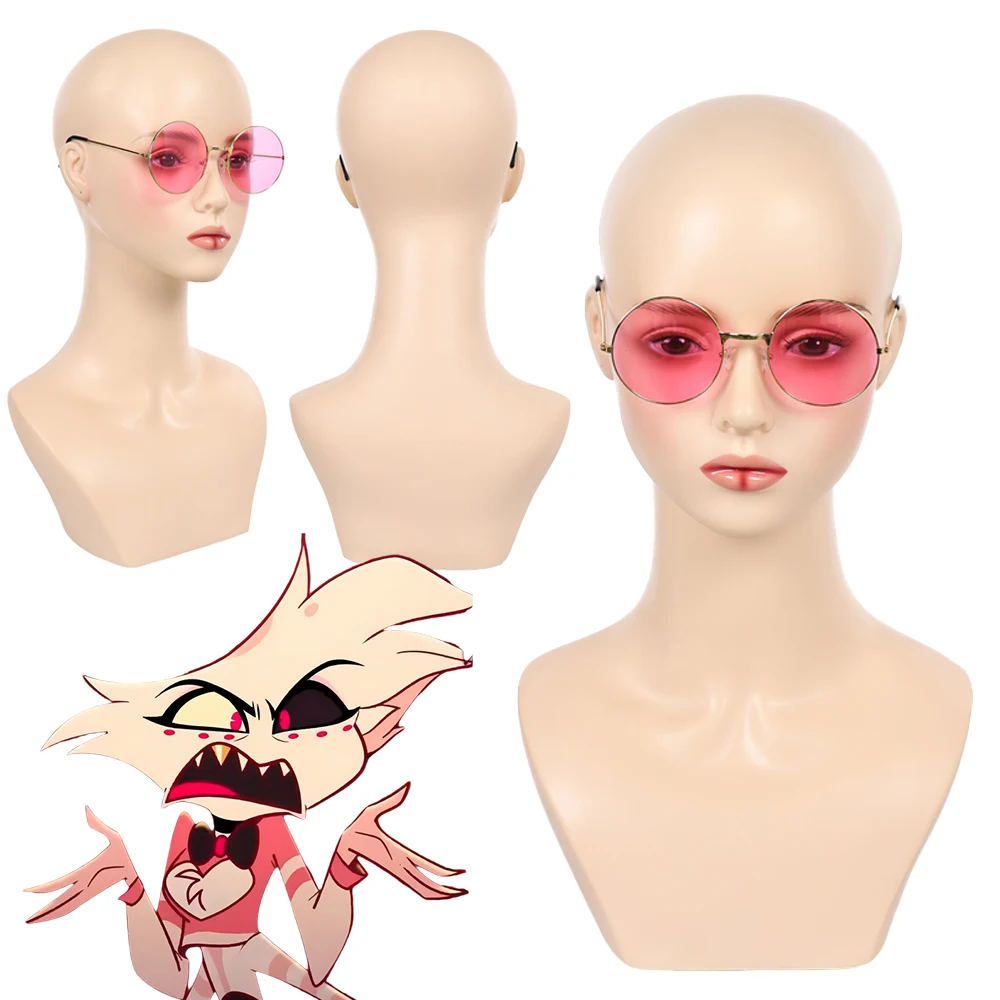 

Angel Dust Eye Glasses Cosplay Fantasy Eyewear 2025 TV Hell Inn Costume Disguise Accessories Halloween Adult Women Party Prop