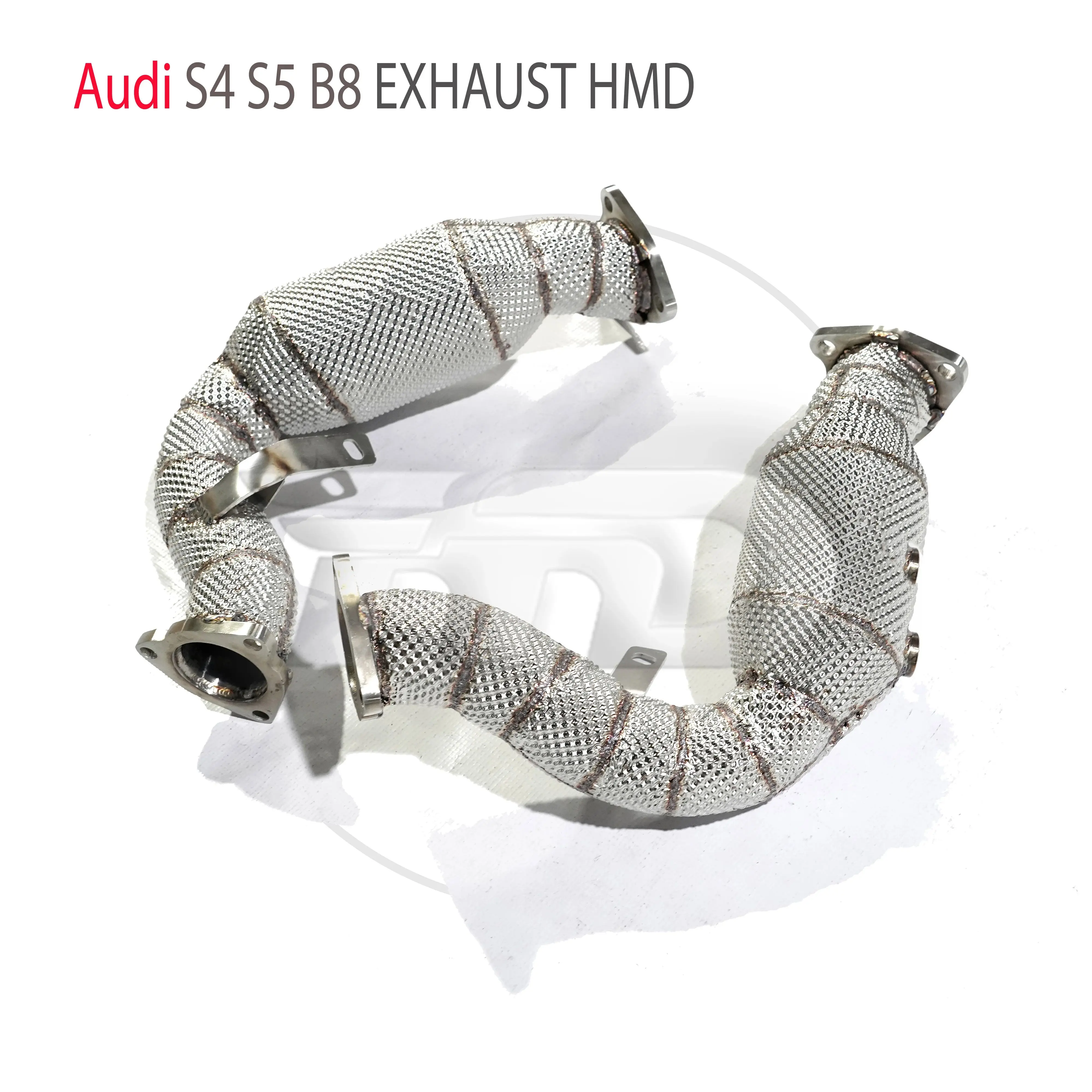 HMD Exhaust High Flow Downpipe for Audi S4 S5 B8 with Heat Insulation