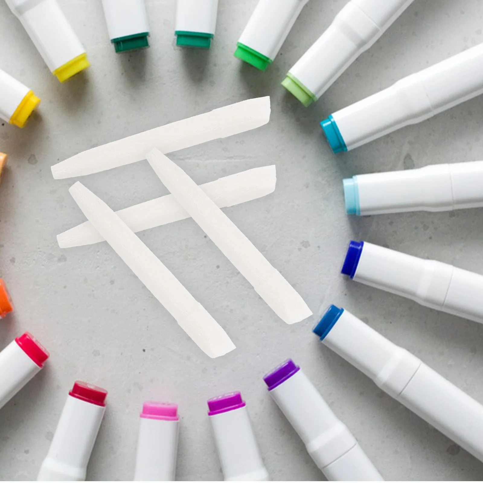 20 Pcs White Paint Pen Fine Tip Calligraphy Nibs Whiteboard Tips Marker Replacement