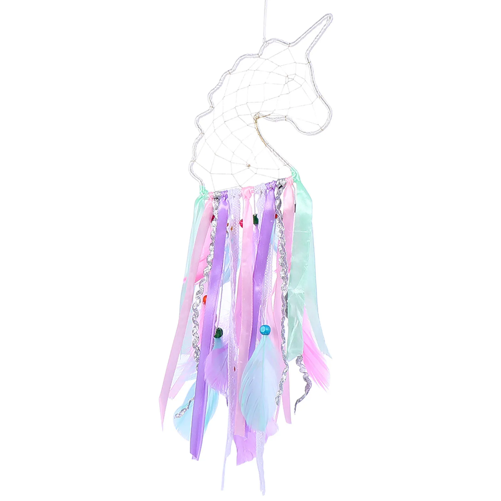 

Unicorn Night Catcher Hanging Dreamcatcher Pendant Ornament Household Home Decor Lamp