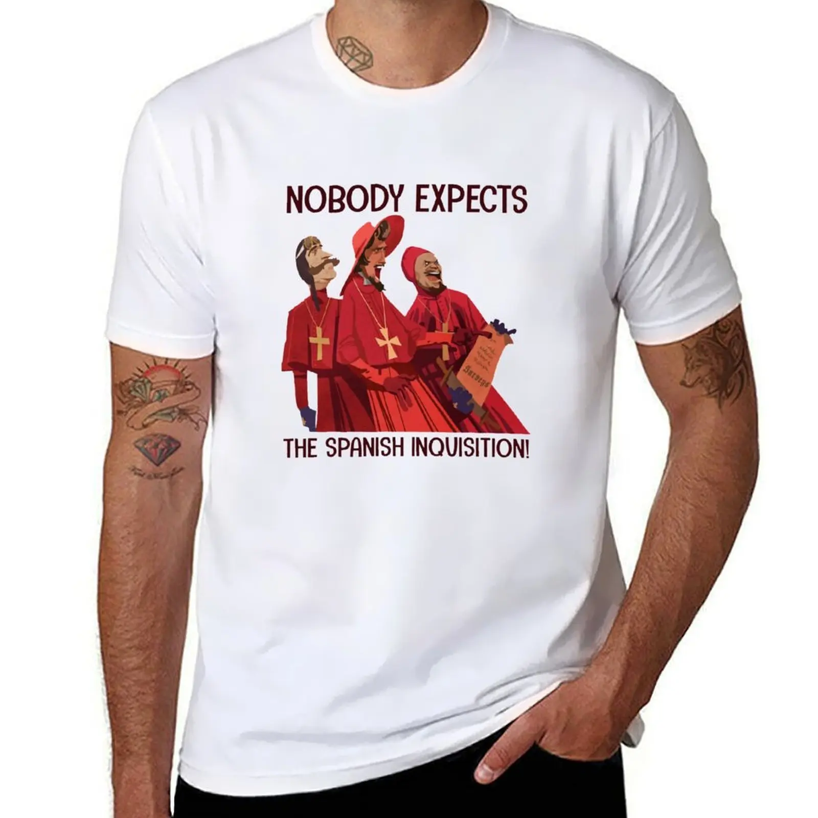 Nobody Expects The Spanish Inquisition T-Shirt man tshirt man t shirts for men T-Shirt