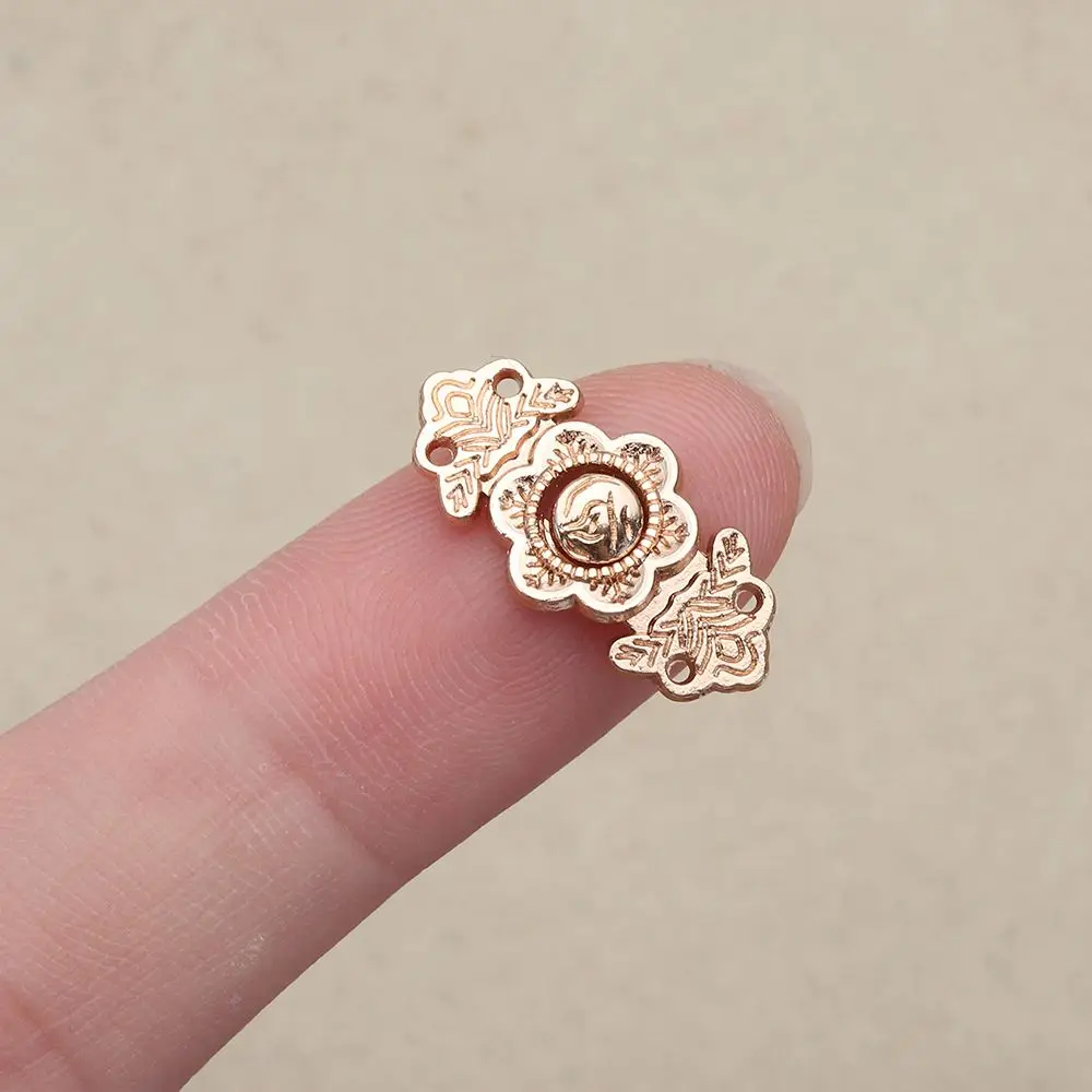 5pcs 2 Styles Buttons Mini Ultra-small DIY Dress Decor Shoes Buckles Metal Belt Buckle  Bags Clothes