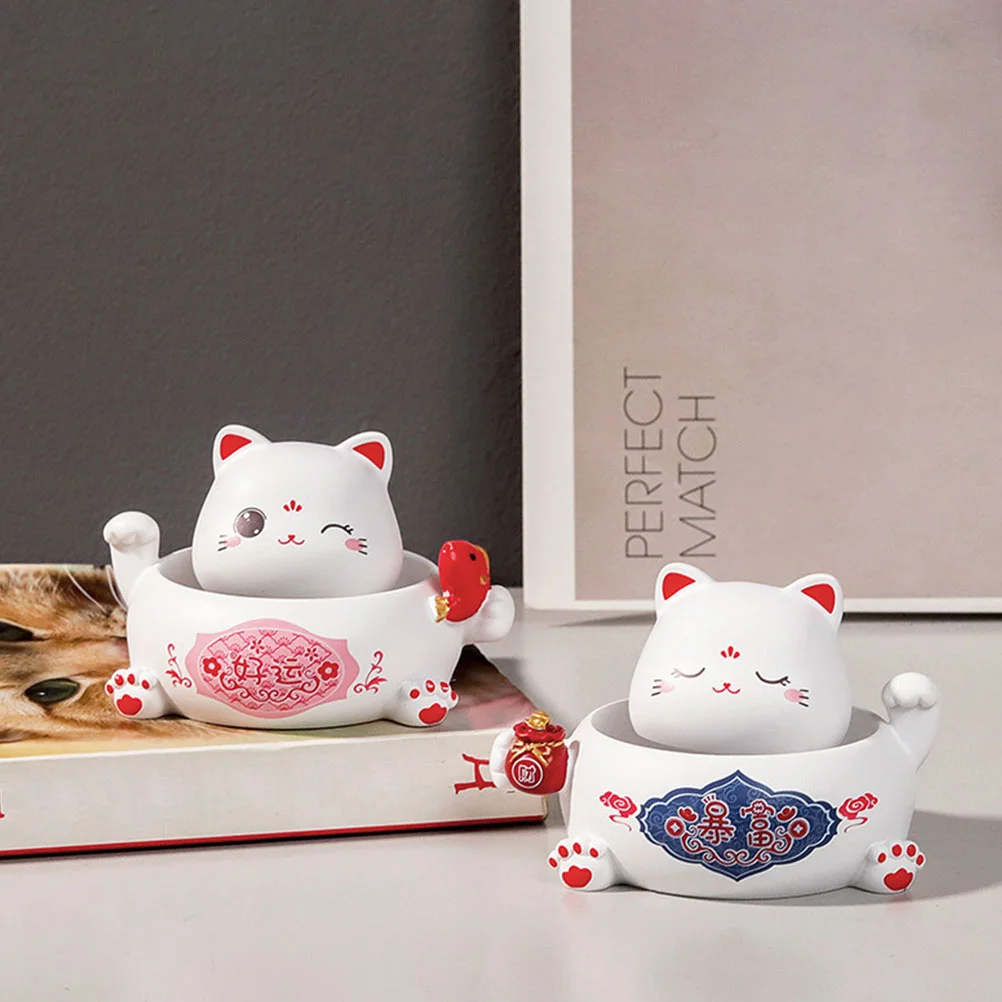 

1Pcs Cat Desktop Ornament Resin Head Swing Cat Decor Compact Car Interior Home Adornment Resin Craft Desktop Adornment