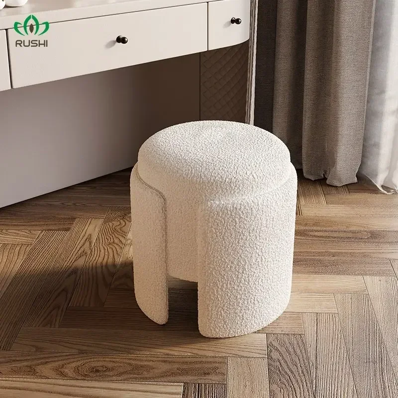 Makeup Stool Dressing Chair Ins Bedroom Light Luxury Minimalist Backrest Dressing Table Stool Household Stool furniture