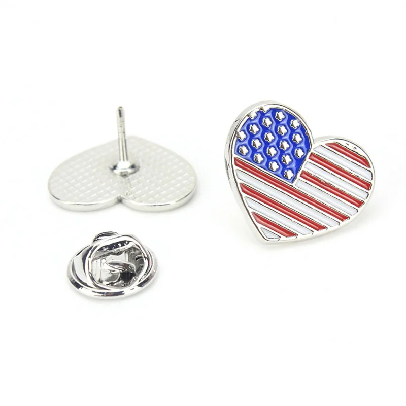 2024 New National Flags PIN Enamel Badge USA UK Germany Italy Canada Russia Turkey Korea Singapore Flag Shape Brooch Souvenirs