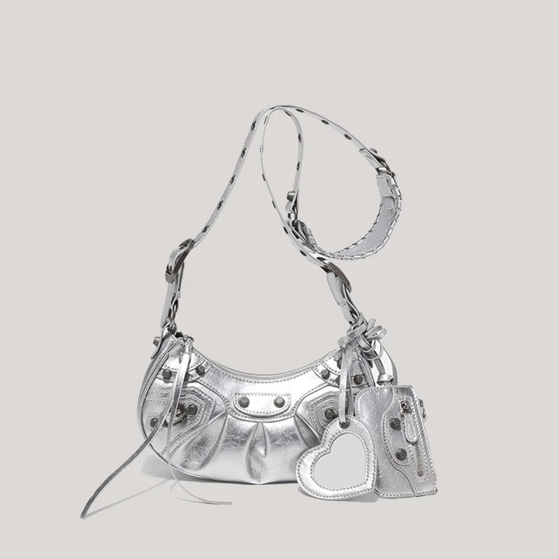 Versatile Armpit Bag Rivets Crossbody Bag for Women Shoulder Bags Purse and Handbags Designer Bag Сумка Женская Bolsos Mujer 가방 image 2