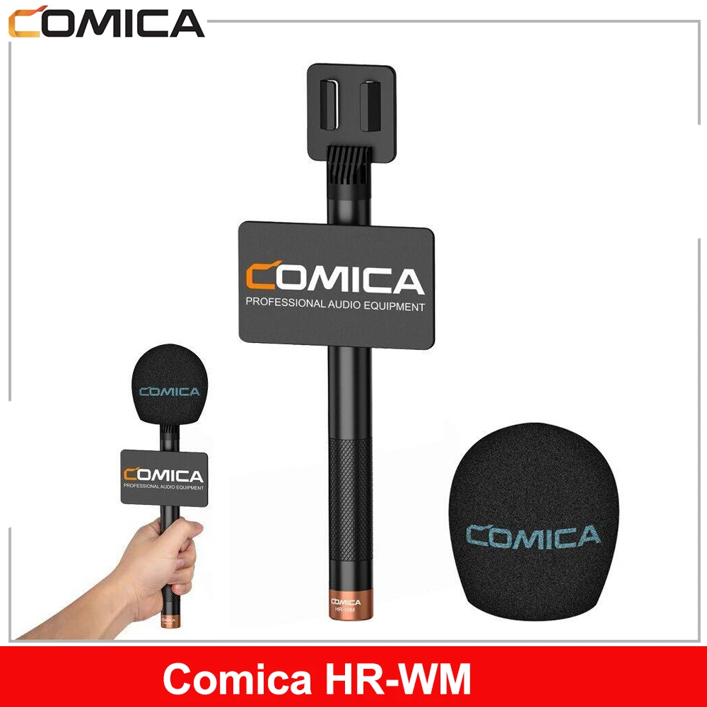 Comica HR-WM Handheld Adapter for Wireless Microphone Detachable Adapter Suitable for Interview Live Streaming Mic Accessories