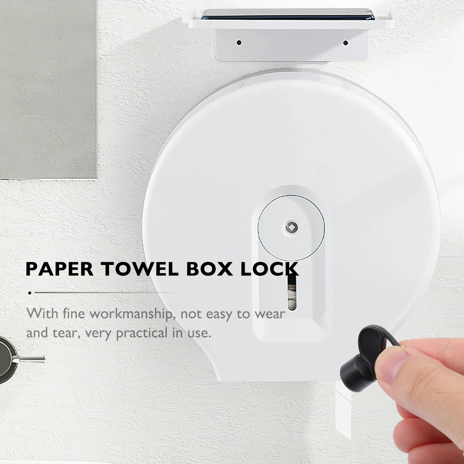 

2Pcs Toilet Tissue Box Key Practical Durable Dispenser for Office Restroom Bathroom Accessories Paper Towel Dispenser Key