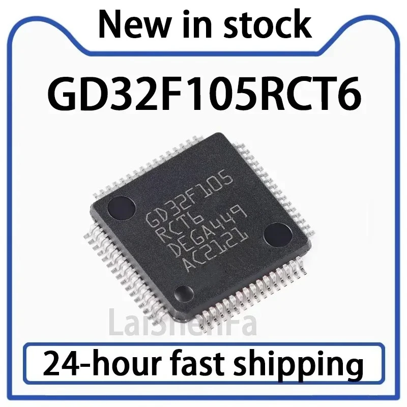 1PCS GD32F105RCT6 LQFP-64 32-bit Microcontroller MCU Chip