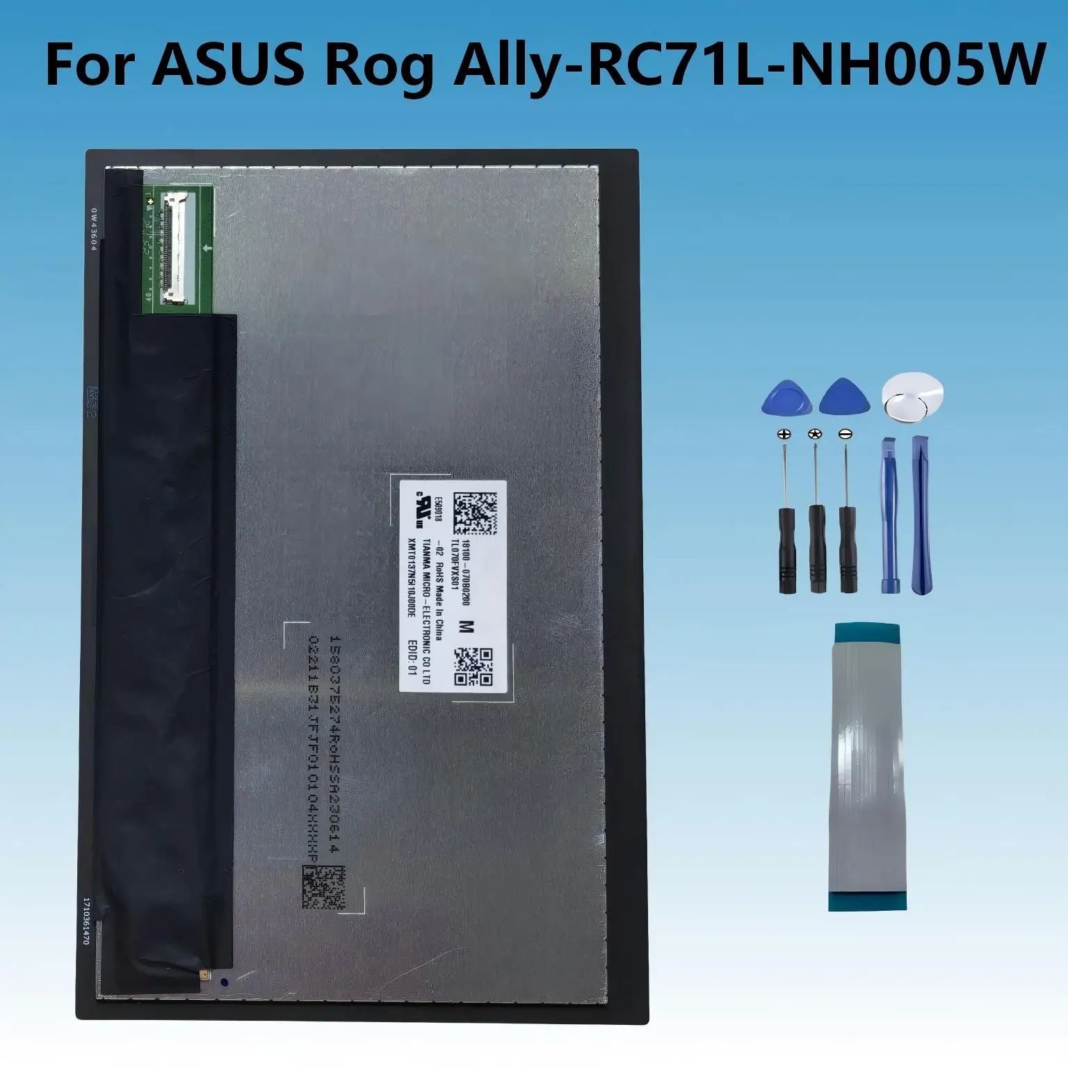 AAA  7 inch For Asus Rog Ally-RC71L-NH005W LCD Display Touch Screen Digitizer Full Assembly Replacement Repair Part