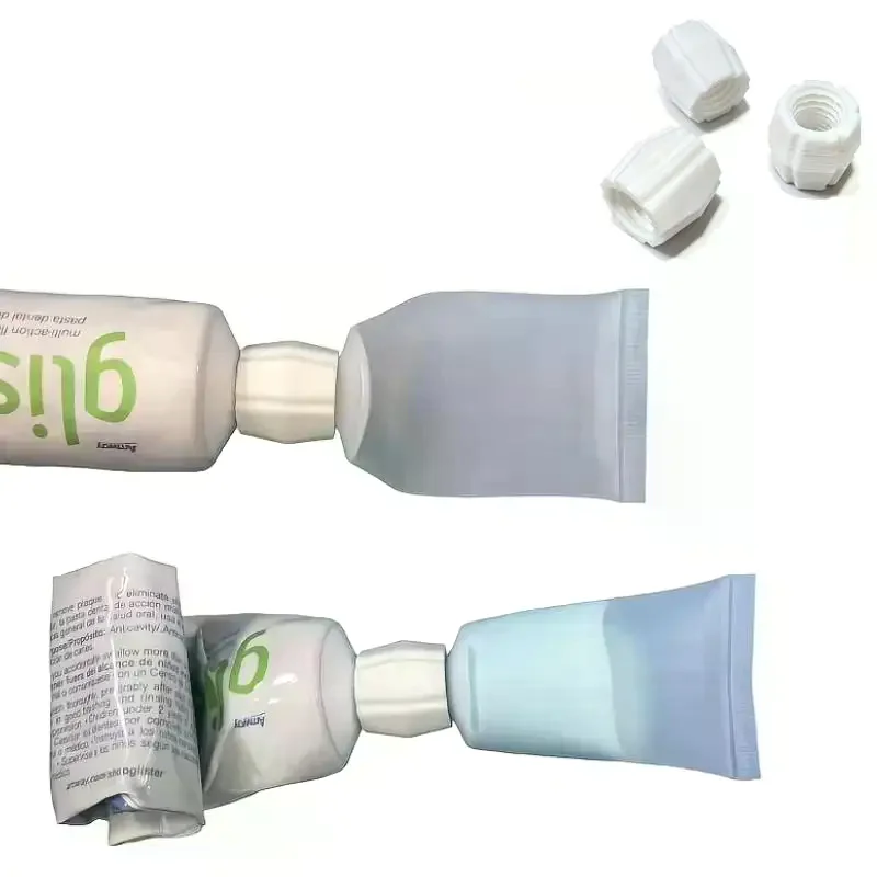 3Pcs Travel Bottles+ Adapters Toothpaste Squeezer Adapter No-Spill Tube Roller For Travel Home Organizer Toothpaste Saver Tool