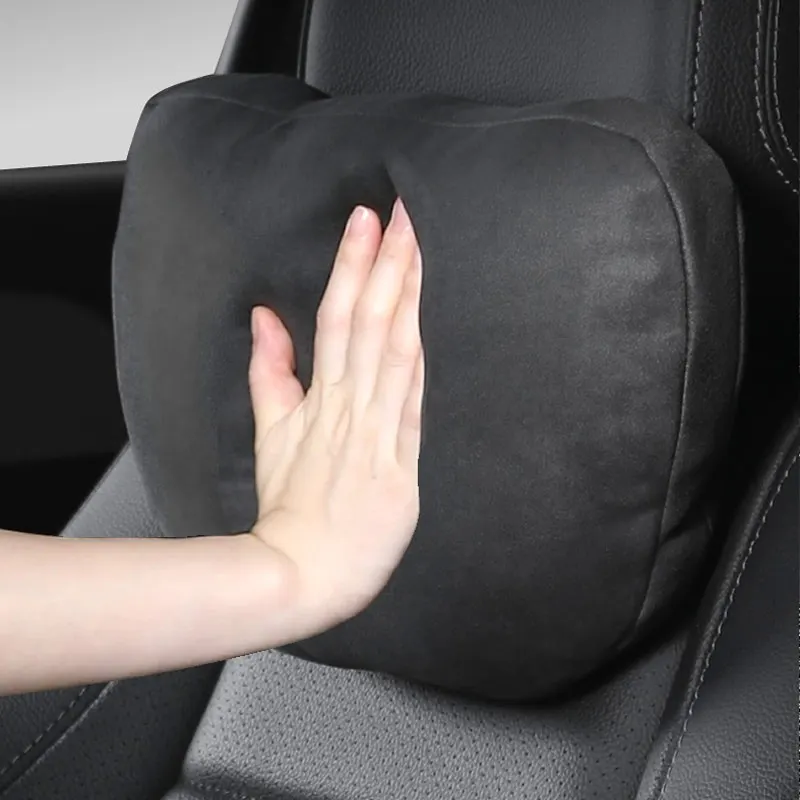 

Custom Fit Car Headrest Neck Pillows For Mercedes-Benz S Class Soft Adjustable Waist Support Seat cushion Automotive Parts