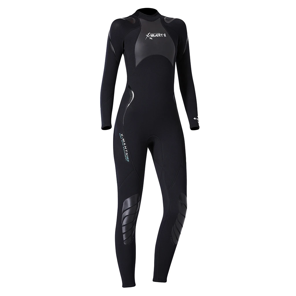 3mm Neoprene Wetsuit, Women Full Suit Scuba Diving Surfing Swimming Thermal Swimsuit - Various Sizes