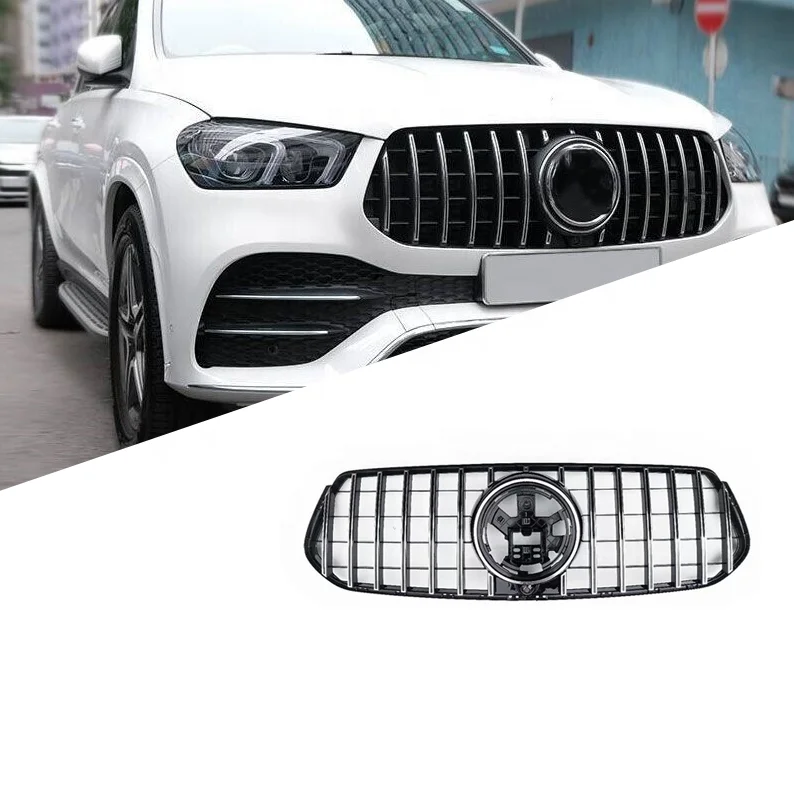 

GT style front grille for Mercedes-Benz GLE W167 350 450 2020-IN V167 GLE SUV Facelift GLE63 AMG Real GLE63