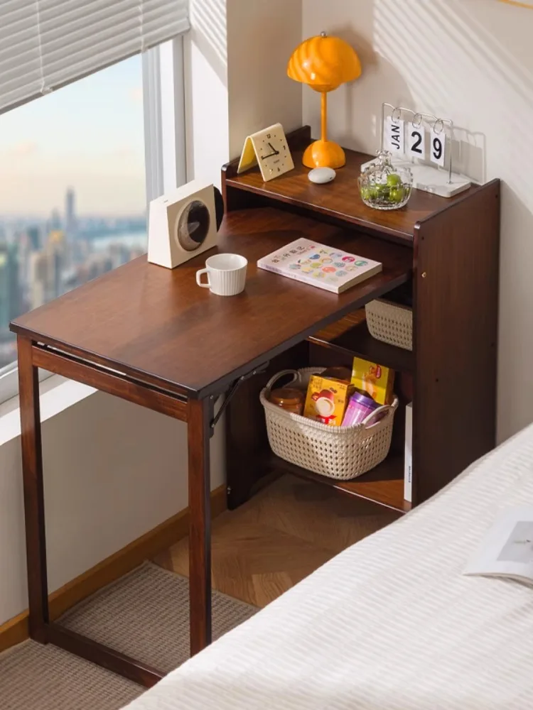 Folding desk student home writing desk bedroom bedside computer desk simple office study table retractable table