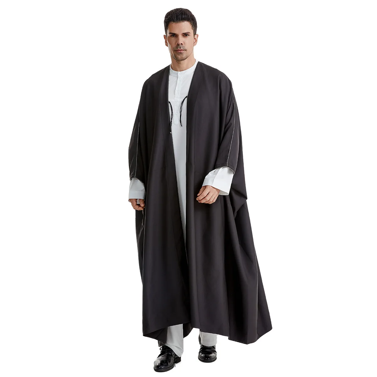 Roupas islâmicas masculinas robe árabe jubba thobe kaftan homem muçulmano vestido marroquino médio oriente quimono djellaba abaya eid dubai caftan