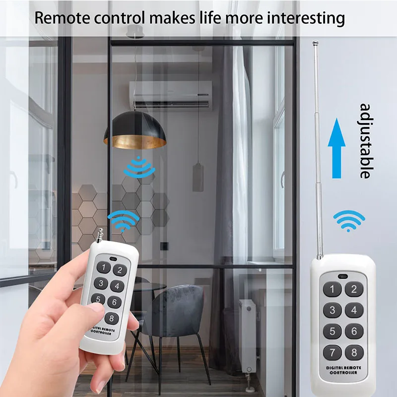 Wireless Electric Socket Remote Control Switch EU FR Plug 433Mhz 220V 230V 16A Electrical Outlets for Fan Water Heater Lamp