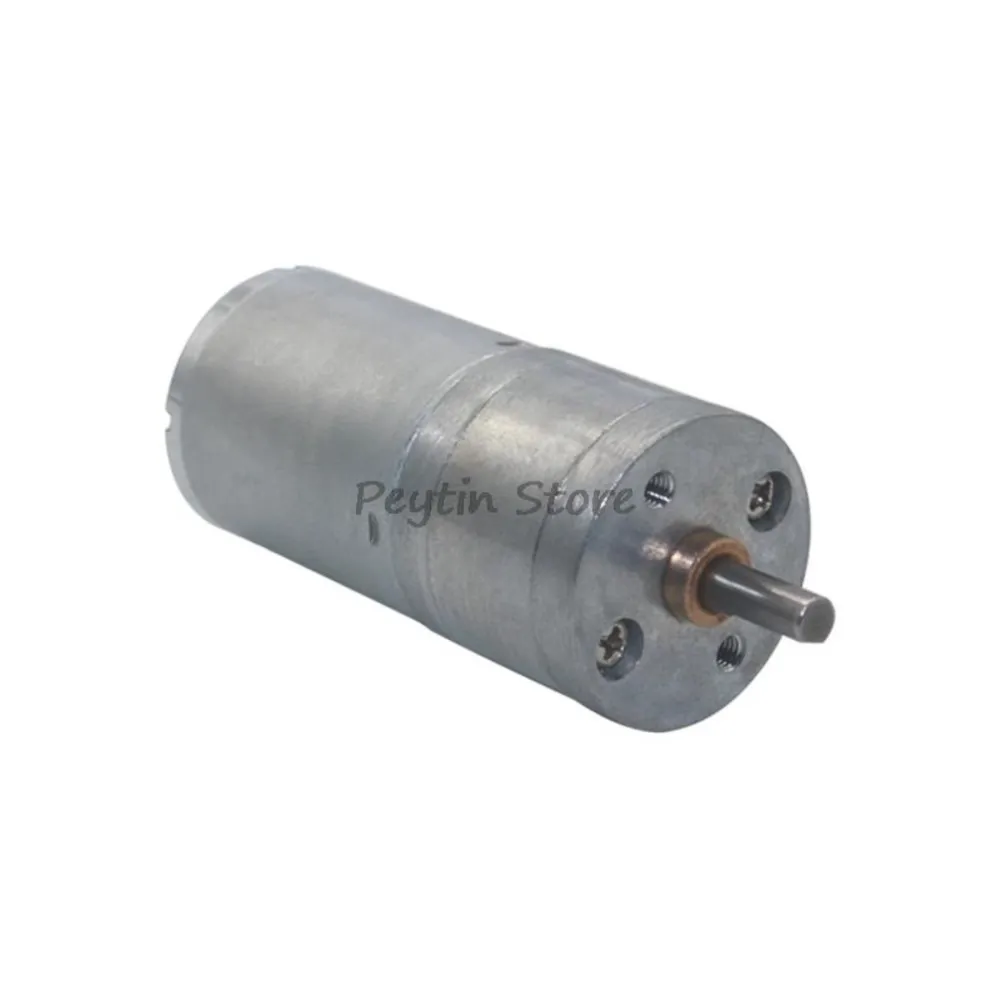 1Pc JGA25-370 6V 12V 24V 16/35/60/77/130/280/620/1360RPM Reducer Motor Low Speed High Torque Motor