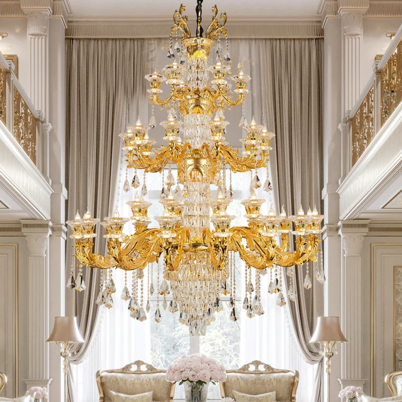 European Style Living Room Chandelier Atmospheric Jade Living Room Lamp Modern Simple Bedroom Dining  Candle Crystal Chandelier