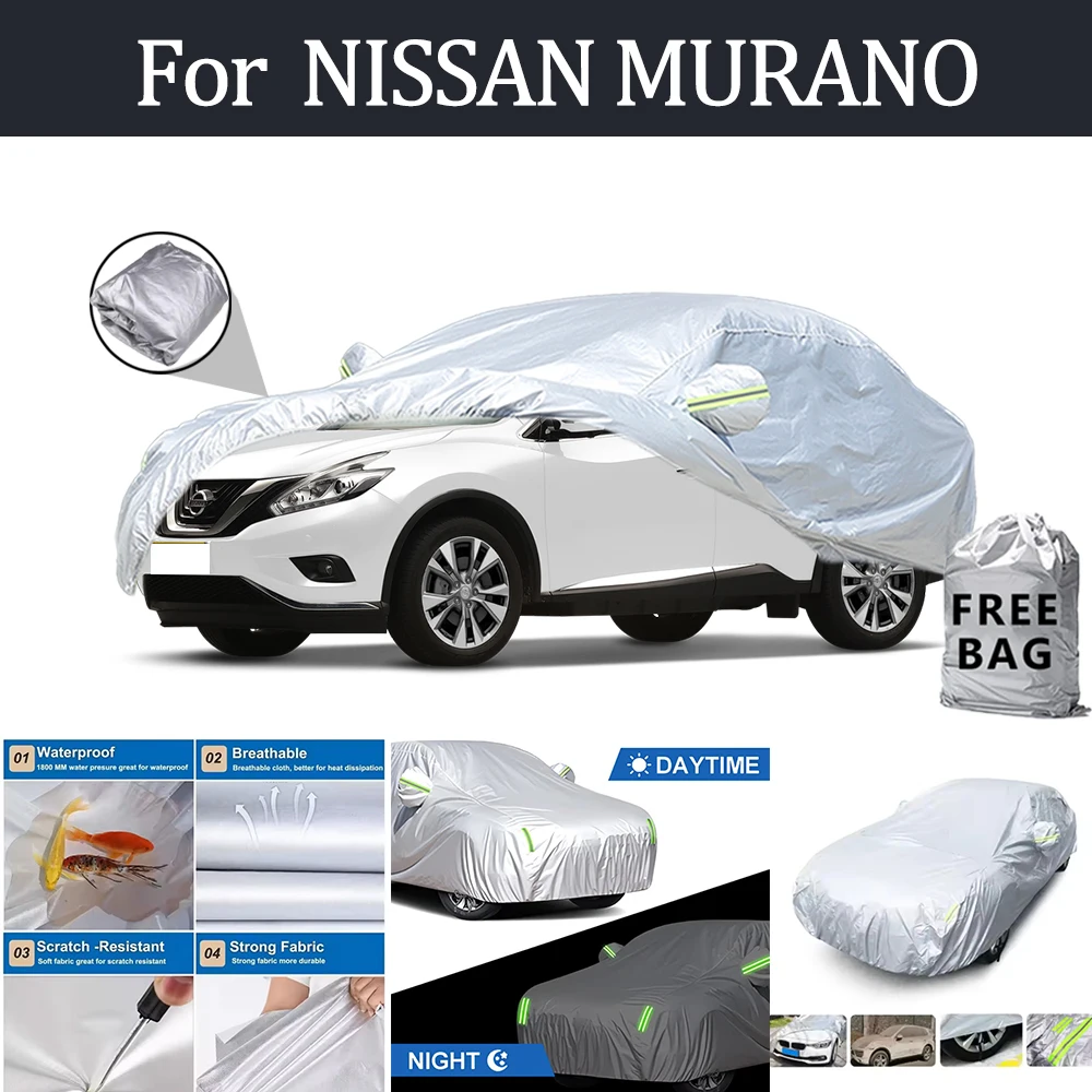 

For NISSAN MURANO Car Cover Outdoor Protection Covers Snow Sunshade Waterproof Dustproof Exterior UV Car Accessories