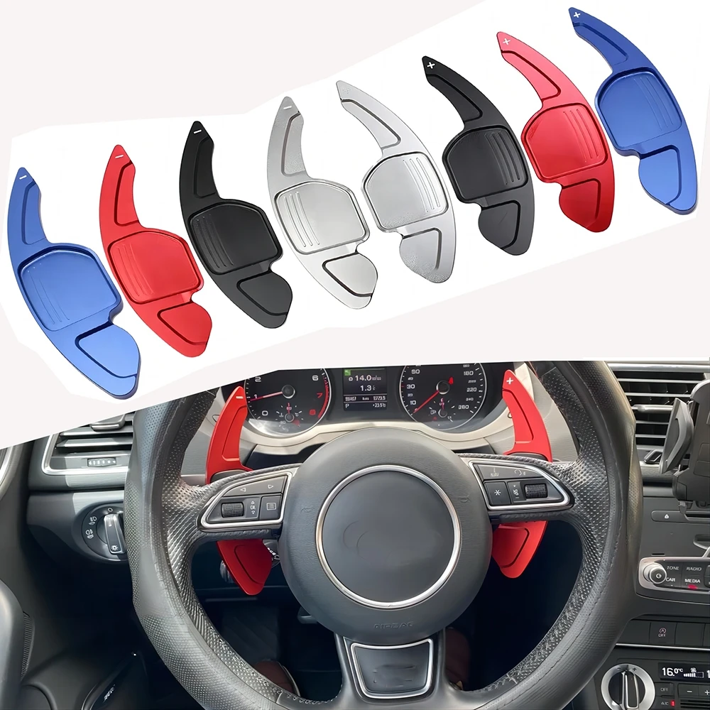 Car Steering Wheel DSG Shift Paddle Extension For Audi TT TTS MK2 8J A5 S5 Coupe A4 B8 A3 8P S3 Q5 A8 R8 Sportback Quattro Sline