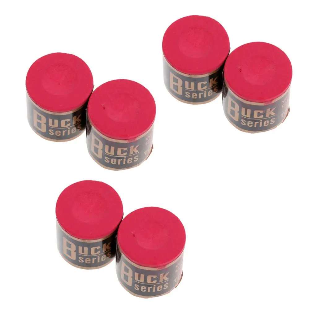 

Pool Cue Tip Chalk Red Billiard Chalk Set Professional Accessories for Snooker Table Game Maintenance