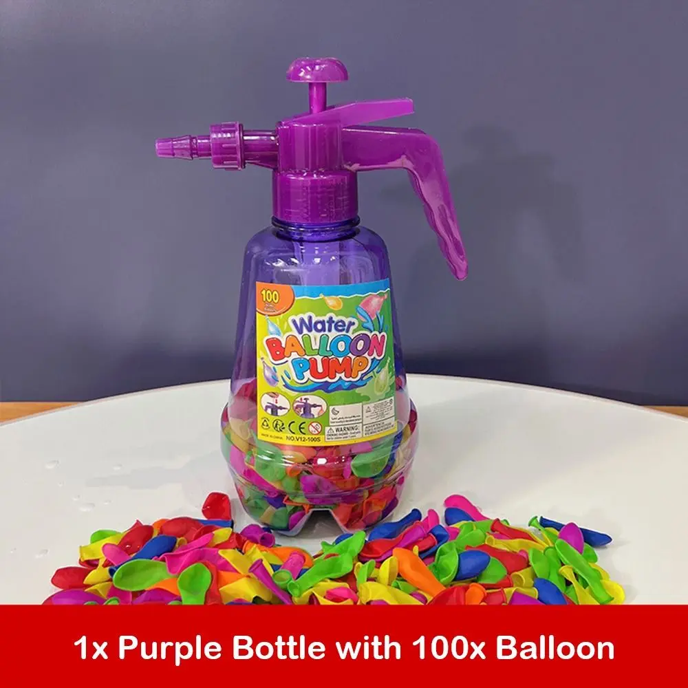 Outdoor Activities Air Water Bomb Balloon Pump Automatic Sealing Balloons Large Capacity Water Balloon Pump Sand Pool Water Toys