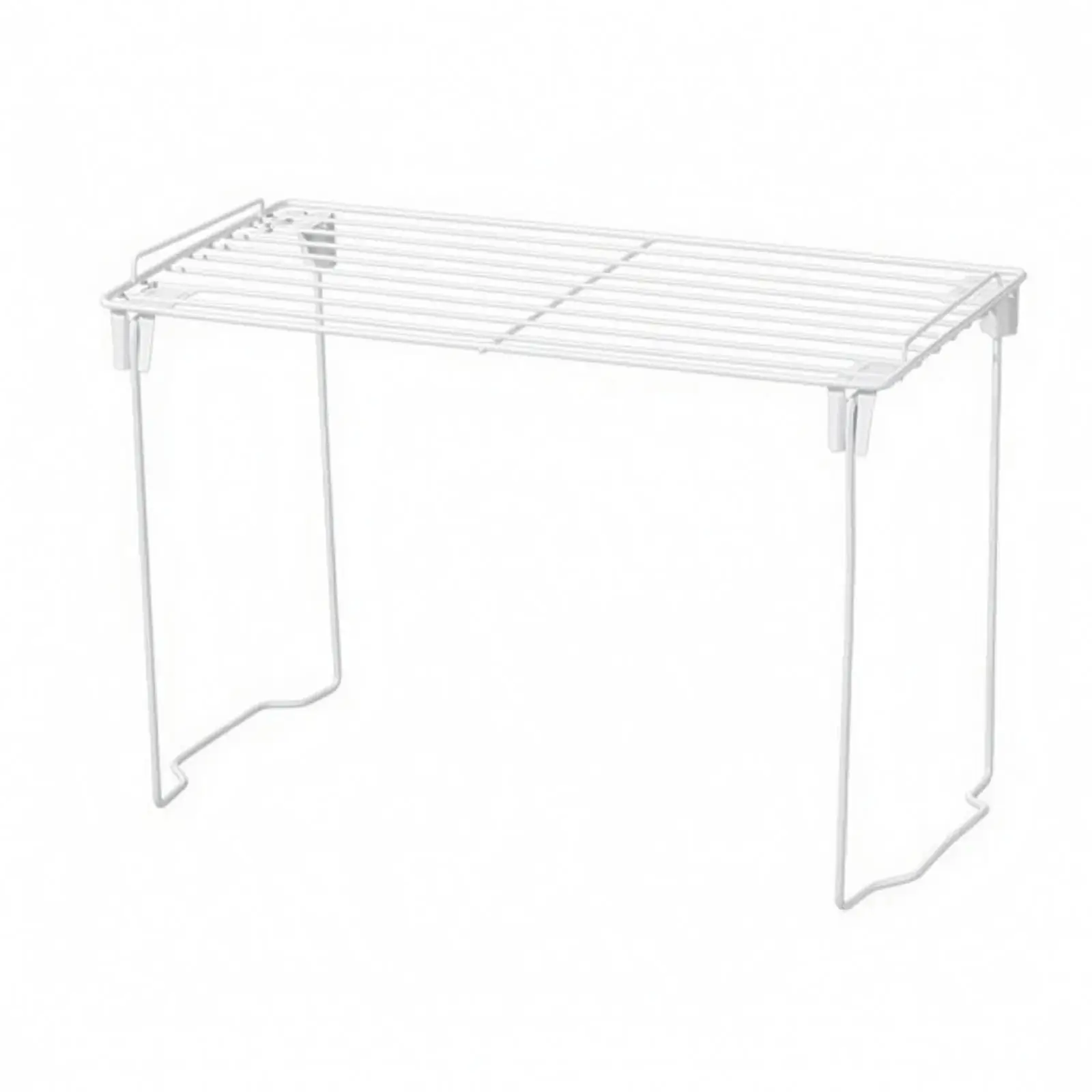 Foldable Countertop Shelf Organizer Tabletop Countertop Shelf Organizer Foldable Wire Rack Space-Saving Compact for Kitchen