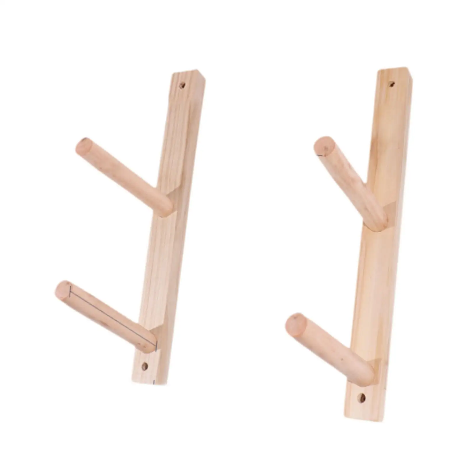 2 Pieces Wood Yoga Mat Storage Rack Yoga Mat Holder Workout Equipment