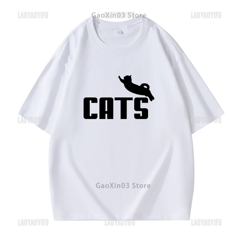 

Kawaii Cat T Shirt Women Clothes Brand Logo Spoof Graphic T Shirts Print Tops Aesthetic Fashion Hipster Ropa Mujer Cotton Shirt