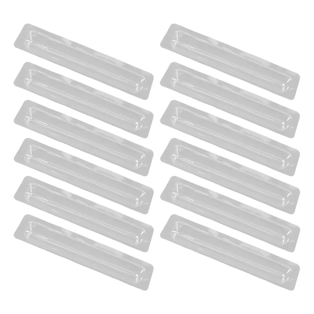 

12Pcs Transparent Clock Pointer Protector Sturdy PVC Shield for Wall Clock Hands Anti-Collision Protection Cover Accessories