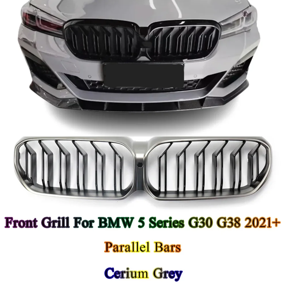 

Grille Grill Front Bumper Kidney Replacement For BMW 5 Series G30 G38 2021+ Racing Refit Body Kit Auto Accessories