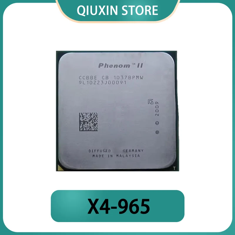 Procesador de Escritorio Phenom II X4 965 de 125 W, 3.4 GHz, 6 MB de Caché, AM3, Cuatro Núcleos