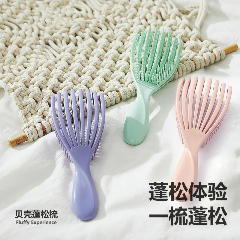 Pettine Hello Kitty Big Bend, soffice pettine alto, capelli lunghi, styling femminile, airbag, pettine cavo a costine di maiale Kawaii