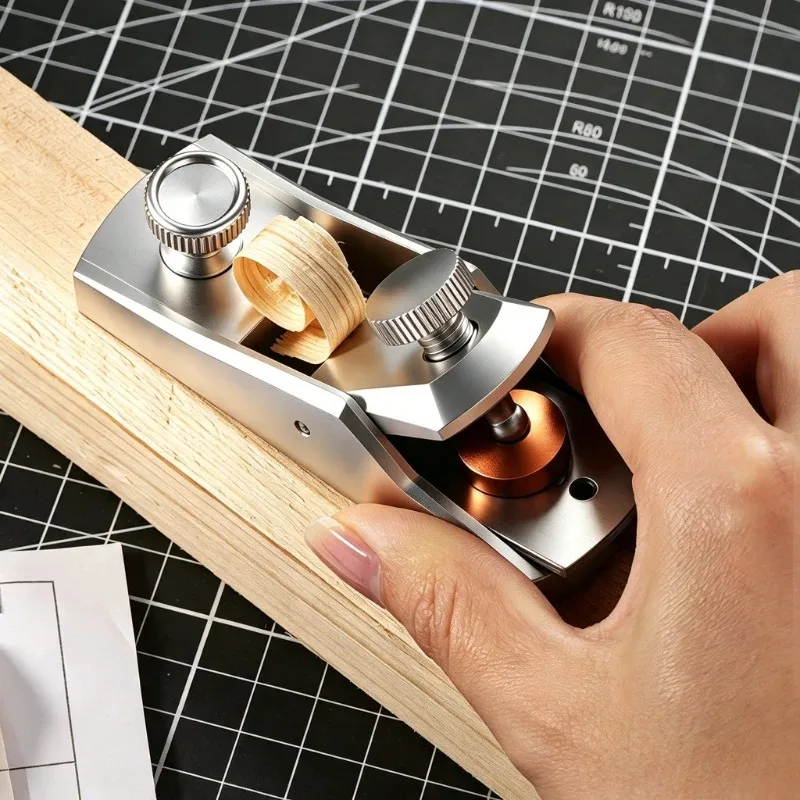 Aluminum Alloy Hand Planes Adjustable Magnetic Mini Manual Planer Professional Woodworking Hand Planes Diy Wood Planers Tool