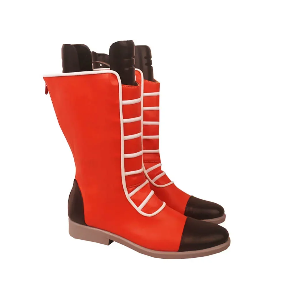 JOJO's Bizarre Adventure: Diamond is Unbreakable – Akira Otoishi Cosplay Stiefel – individuelle rote Schuhe – jede Größe erhältlich