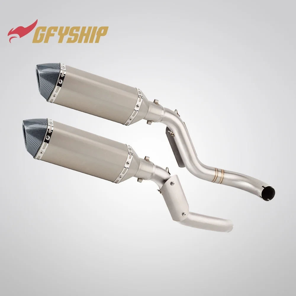 For Honda VTR 1000 F Firestorm / Superhawk 1997-2006 Motorcycle Exhaust Muffler Middle Link Pipe Slip-on - view 2