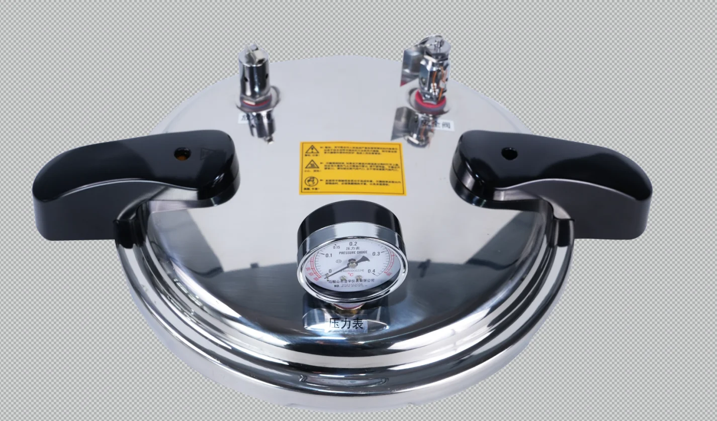 12L Portable Sterilizer Quick-Open C-Series 304 Stainless Steel Auto-Shutoff & Alarm Adjustable Temp Lab Steam Autoclave