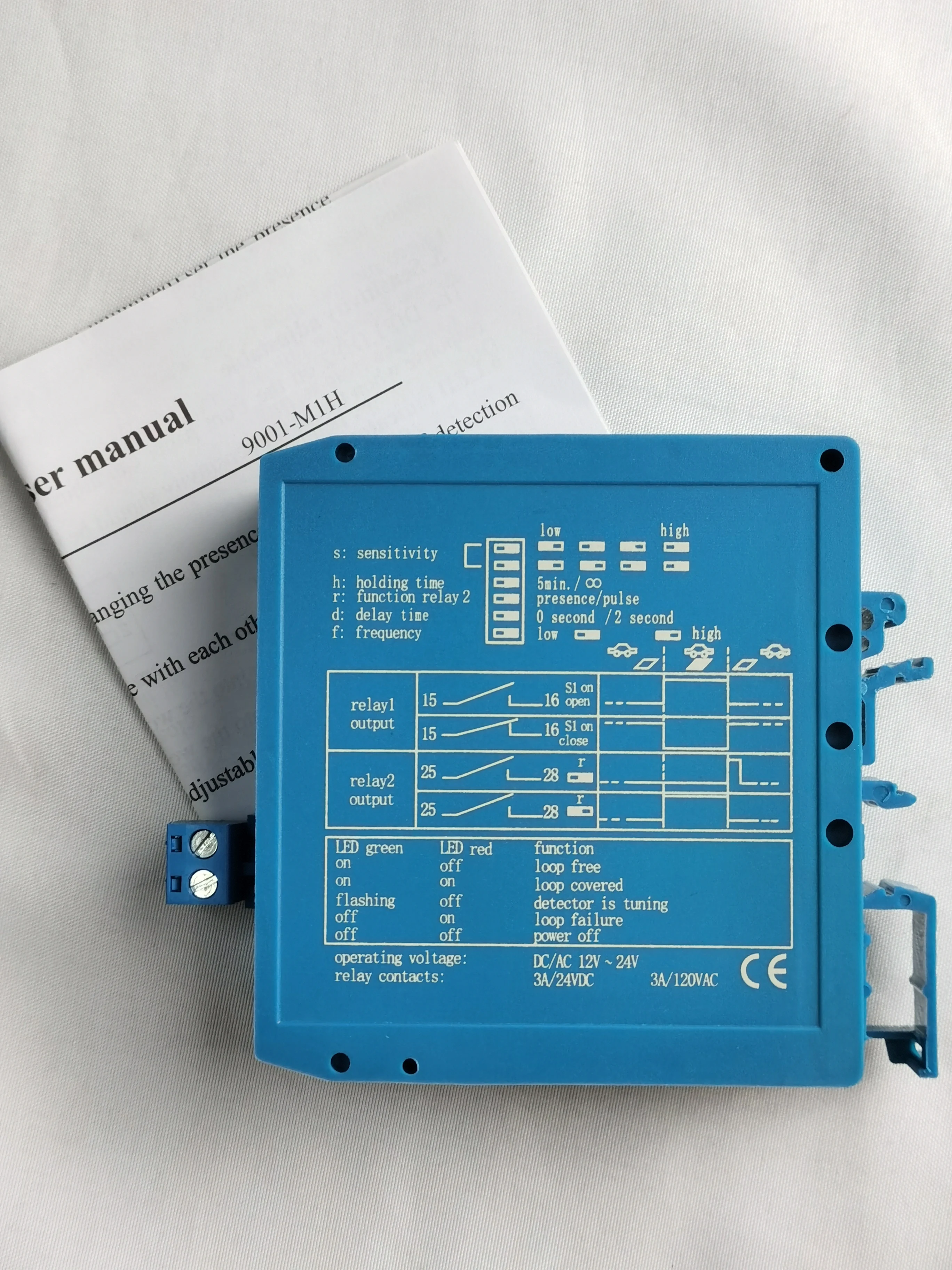 Detector de bucle M1H 12-24v, relé de bajo voltaje, sistemas de detección de vehículos