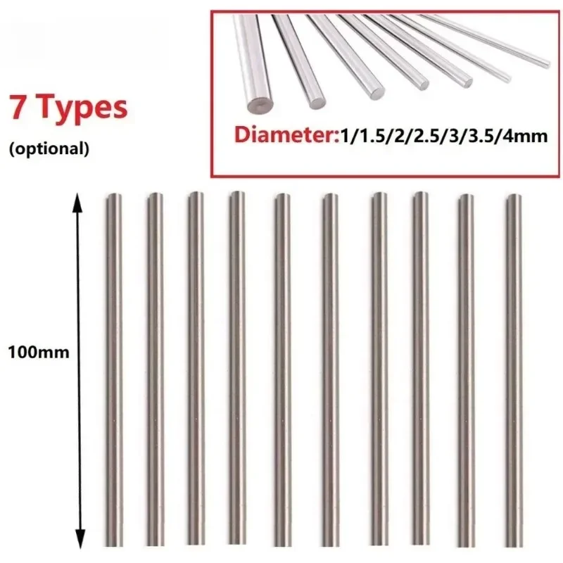 1piece Length 100mm High Purity Tungsten Rod Tungsten Needle Φ4.0-20mm Tungsten Electrode W99.95%