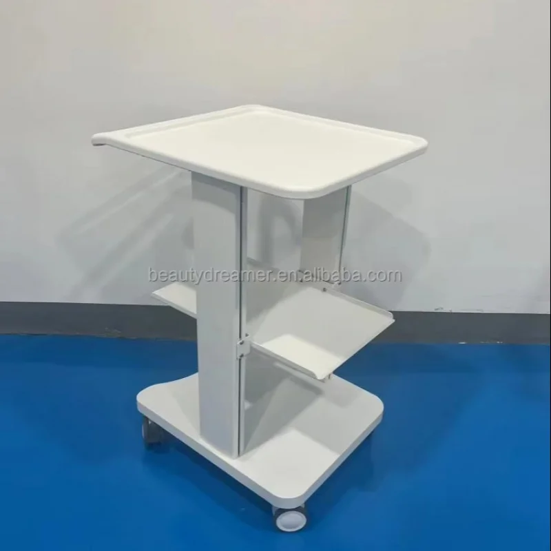 custom.High Performance Mobile Dental & Nursing Medical Cart Metal Hospital Furniture Trolley White 25 lb Load Capacity BEAUTY D
