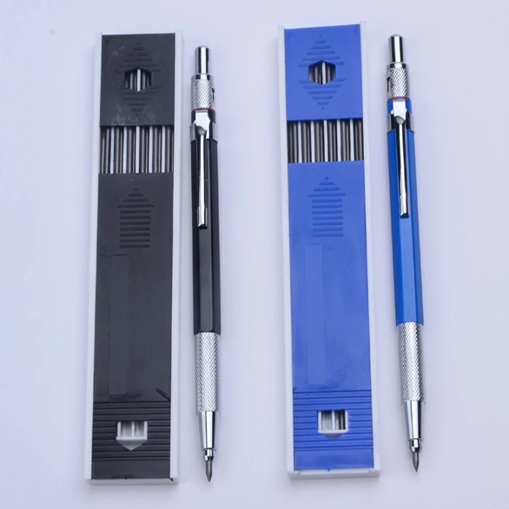 

2 Sets Mechanical Pencils for Drawing Carpenter Premium Draft Lead Automatic Woodworking Marking Office